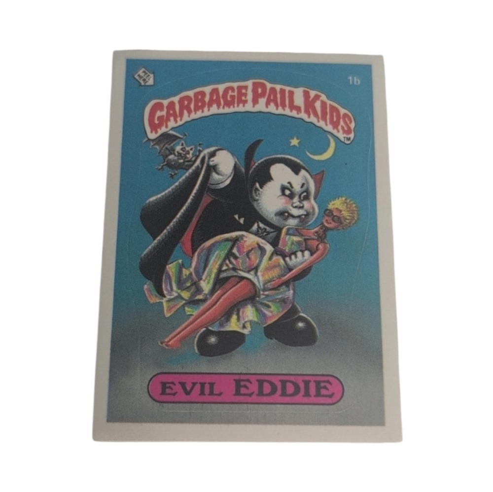 1985 OS1  Evil Eddie Garbage Pail Kid Highly Collectable Trading Card !